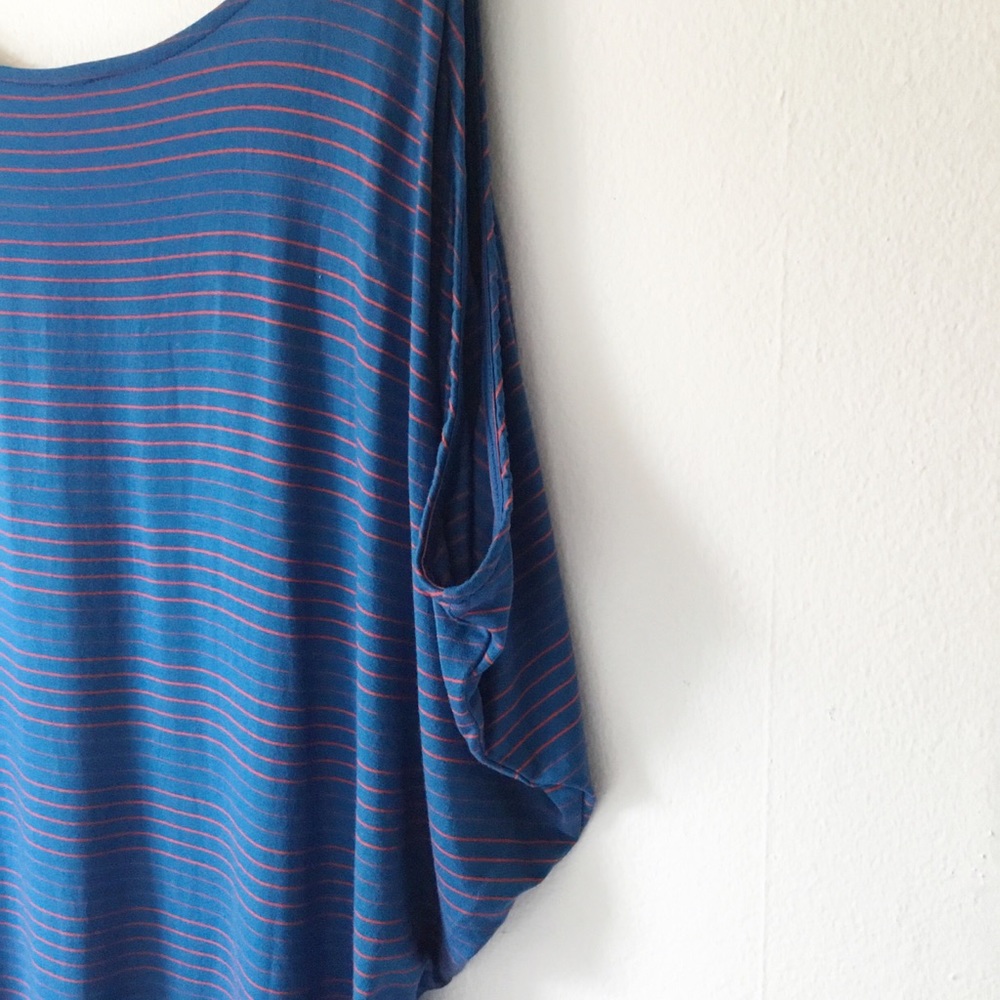 Michael Stars Blue Striped Mini Dress - Picture 8 of 9